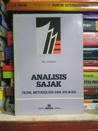 Image of Analisis Sajak : Teori, Metodologi dan Aplikasi