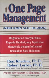 Image of One page management