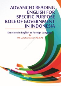 Image of Advanced reading english for specific purpose role of government in indonesia : exercises in english as foreign language