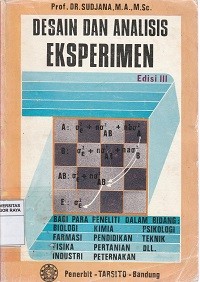 Image of Desain dan analisis eksperimen