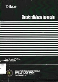 Image of Diktat sintaksis bahasa indonesia