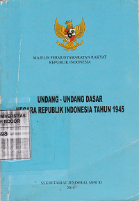 Image of Undang-undang dasar negara republik indonesia tahun 1945