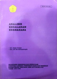 Image of Analisis Kesalahan Berbahasa