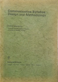 Image of Communicative syllabus design and methodology