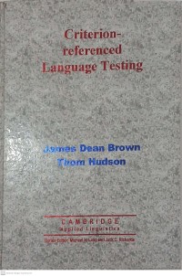 Image of Criterion Referenced Language Testing