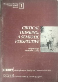 Image of Critical thinking : A semiotic perspective