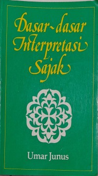 Image of Dasar dasar interpertasi sajak