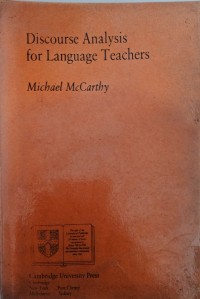 Image of Discourse analysis for language teacher