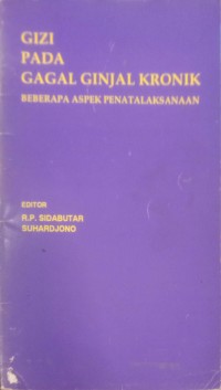 Image of Gizi pada gagal ginjal kronik