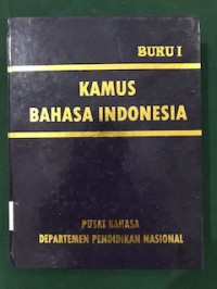 Image of Kamus bahasa indonesia - buku I