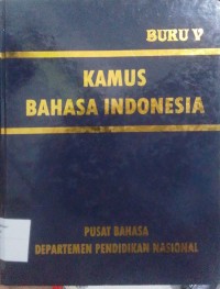 Image of Kamus bahasa indonesia (buku V)