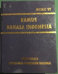 Image of Kamus bahasa indonesia - buku VI