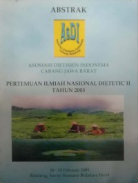 Image of Pertemuan ilmiah nasional dietetic II