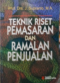 Image of Teknik riset pemasaran dan ramalan penjual