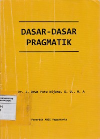 Image of Dasar-dasar Pragmatik