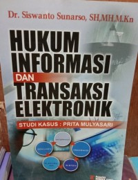 Image of Hukum Informasi dan Transaksi Elektronik