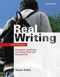 Image of Real writing : with readings paragraphs and essays for collage, work, and everyday life