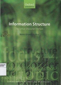 Image of Information structure : the syntax-discourse interface