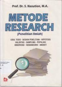 Image of Metode Research (Penelitian Ilmiah)