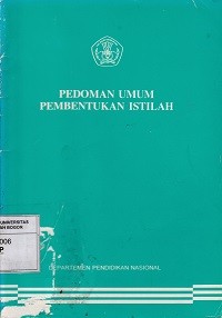 Image of Pedoman Umum Pembentukan Istilah