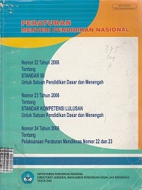 Image of Peraturan menteri pendidikan nasional