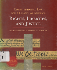Image of Constitutional law for a changing america : rights, liberties, and justice