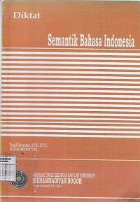 Image of Diktat semantik bahasa indonesia