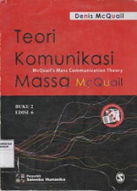 Image of Teori komunikasi massa mcQuail : buku 2
